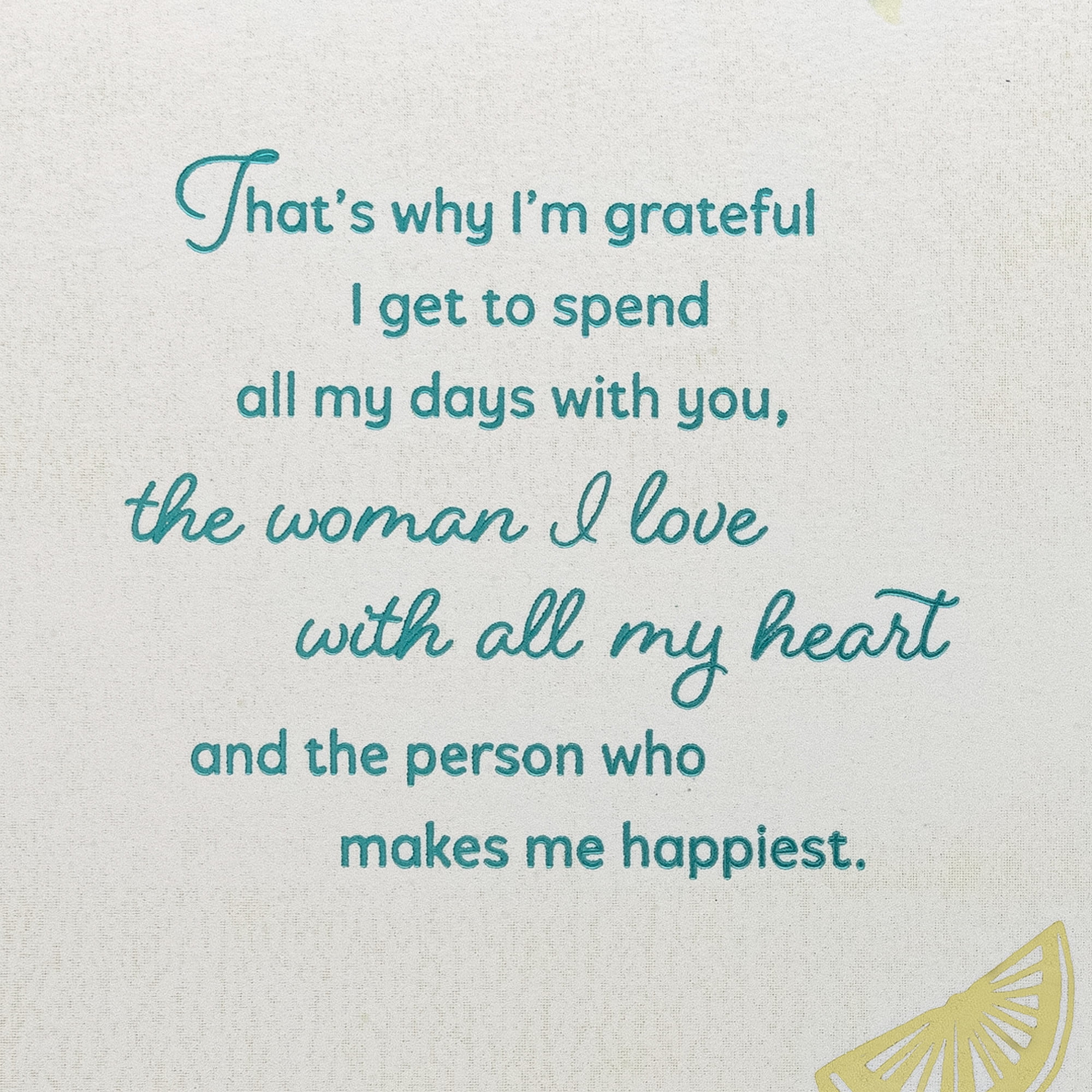 Hallmark Birthday Card for Wife (Grateful to Spend All My Days With You)