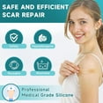 thumbnail image 3 of Pumkot 3 Rolls Silicone Scar Sheets, Medical Grade Silicone Scar Tape, Scar Removal Strips for Acne, Burn Scars C-Section, Keloid Surgery Scars Sheets, 3 of 8