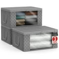 thumbnail image 1 of Sorbus Asas y Estantes de Transporte para Guardar Ropa, Gris, 3 Unidades, 1 of 5