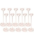thumbnail image 1 of 10 soportes para fotos con forma de corazón, para notas, recuerdos de boda (oro rosa), 1 of 6