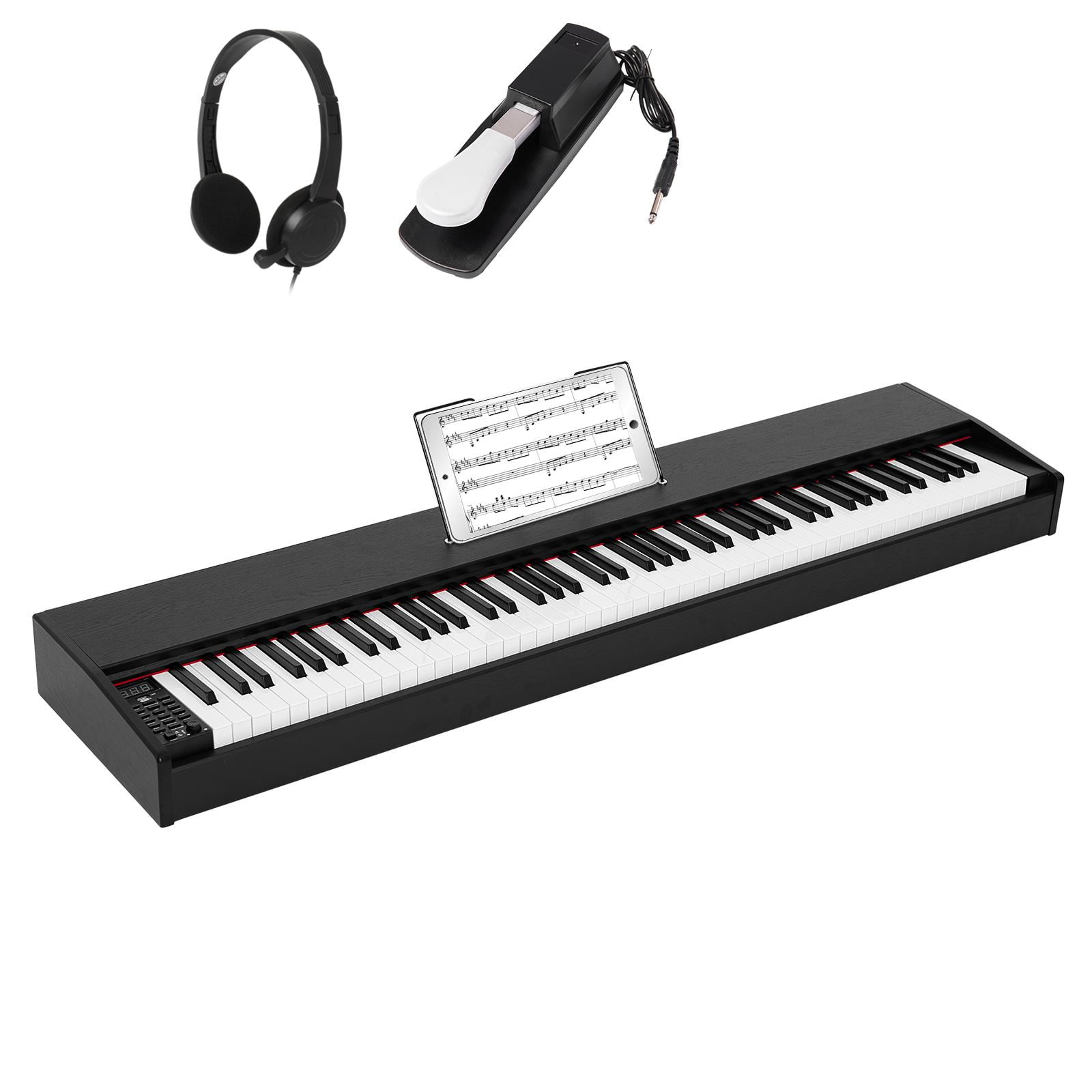 Glarry 88Key Full Size Digital Piano Electronic Keyboard Set for All