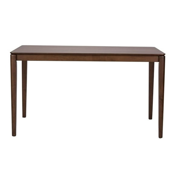 Pemberly Row Contemporary Wood Rectangular Leg Table in Oak