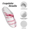 thumbnail image 5 of Balery Flamingo Pattern Women's Fuzzy Memory Foam Slippers Fluffy Winter House Shoes Indoor and Outdoor-46/47, 5 of 7