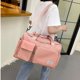 thumbnail image 2 of Bolsa de deporte, bolsa de viaje para mujeres y hombres de gran capacidad con compartimento para zapatos, bolsillo húmedo y funda para carrito, bolsa de fin de semana ligera y portátil, Fitness Pink, 2 of 5