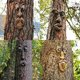 thumbnail image 2 of Decoración de caras de árboles al aire libre, divertidas decoraciones artísticas de resina para exteriores, jardín, Patio, estatuas, 2 of 5