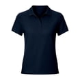 thumbnail image 4 of XIAOCHA Womens Solid Polo Shirt Collared Short Sleeve Button Placket Golf Top Casual Blouse, 4 of 4