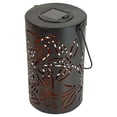 thumbnail image 3 of 8" Black Owl Outdoor Solar Lantern with Handle - 8, 3 of 5