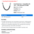 thumbnail image 2 of Front Brake Hose - Compatible with 1991 - 1999 Chevy S10 RWD 1992 1993 1994 1995 1996 1997 1998, 2 of 2