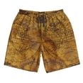 thumbnail image 3 of Uemuo Vintage Map Pattern Men's Swim Trunks Hawaiian Beach Bathing Suit Swimsuits Beach Quick-Dry Shorts with Pockets-, 3 of 9