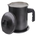 thumbnail image 4 of oil storage can 2.0L Stainless Steel Oil Strainer Pot Grease Container Oil Storage Can 1.7L, 4 of 7