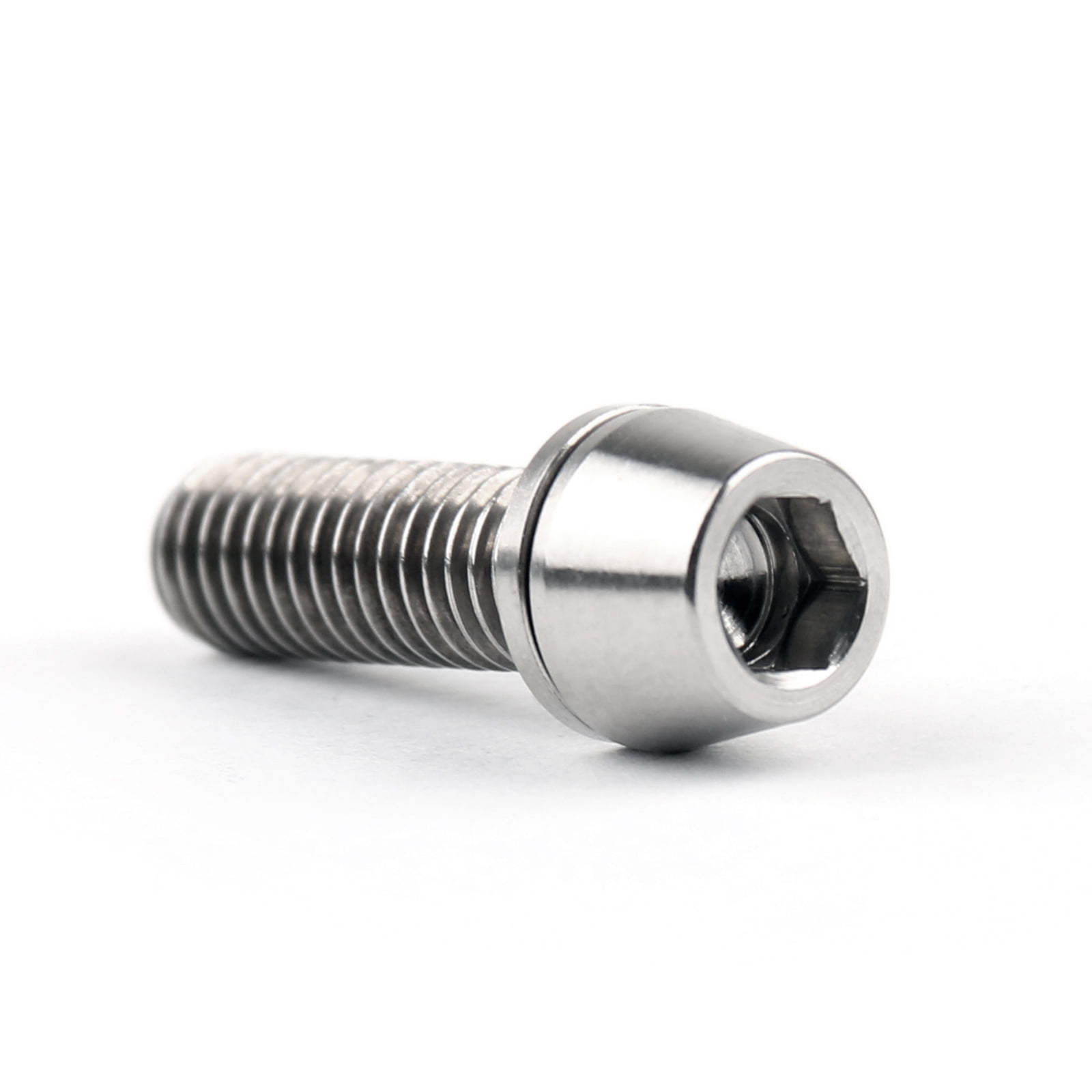 A Washer M5x16mm titanium Ti Bolt Allex Hex Bike Stem Tapered Head Screw