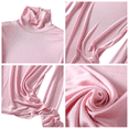 thumbnail image 6 of Turtleneck Mulberry Silk Thermal Shirts for Women Long Sleeve Tops Lightweight Base Layer Shirt, 6 of 6