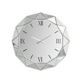 thumbnail image 3 of SHYFOY Modern Accent Mirrored Square Wall Clock Glass Sparkle Bling Decor for Wall Decor, 3 of 7