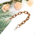 thumbnail image 4 of Unique Bargains 1 Pc Leopard Handbag Chain Strap 14.57" Dark Coffee Color Acrylic, 4 of 5