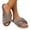 Coffee, variant on EKVAHL Women's Slippers Soft Open Toe Slippers Cross Band Cozy Plush Home Slippers Indoor Outdoor Slide Slipper