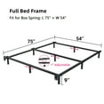 thumbnail image 2 of ZIYOO 9 inch Full Size Metal Bed Frame with Recessed Legs, Heavy Duty Bed Base, Easy Assembly, Noise-Free, 2 of 6