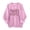 #0030-Pink, variant on Breast Cancer Awareness Womens Sweatshirts Round Neck Long Sleeve Breast Cancer Awareness Graphic Print Loose Womens Shirts