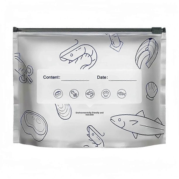 Thickened Aluminum Foil Ziplock Freezer Bags Home Use Sealed Freshness Pouches for Refrigerator Storage Food Grade