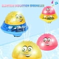 thumbnail image 4 of Juguetes de baño para bebés, juguete de agua con rociador de inducción 2 en 1 y juguetes de coche OVNI espacial con rociador de luz LED, juguete de baño, 4 of 8