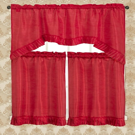 Kitchen Curtains White Ruffled Kitchen Curtains White Ruffled