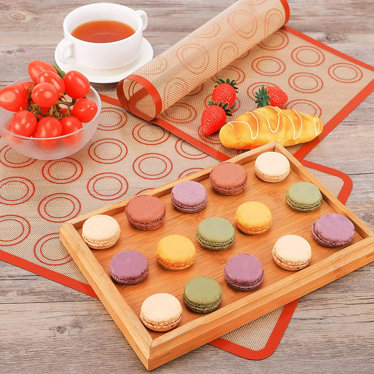 Wholesale Hot Selling Non-Stick French Dessert Macaron Mat for Dough  Rolling Mat Silicone Glass Fiber Mats