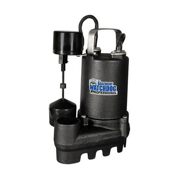 Basement Watchdog 4793378 1 by 3 HP 4000 Gph Cast Iron Submersible Sump Pump