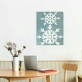 thumbnail image 2 of Nawypu  Snowflakes Wall Picture Set Vintage Winter Canvas Wall Decor Let it Snow Sign Artwork for Home Christmas, 2 of 4
