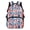 American Flag Eagle Design, variant on 17 Inch Backpack for Kids, Polyester Large Capacity Waterproof School Backpack, Oil Painting Style Horse Racing Theme