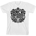 thumbnail image 3 of Back To School Adult White Crew Neck Short Sleeve Tee-XL, 3 of 4