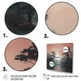 thumbnail image 3 of Designart "Dreamy River Pink Grey Mid Century Serenity II" Mid-century Floater Framed Wall Decor, 3 of 7