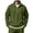 Army Green, variant on Men's Classic Fit Sweatshirt Lightweight Long Sleeve Pullover Quarter Zip Pockets Shirts Elastic Hem Tops(White,Large)