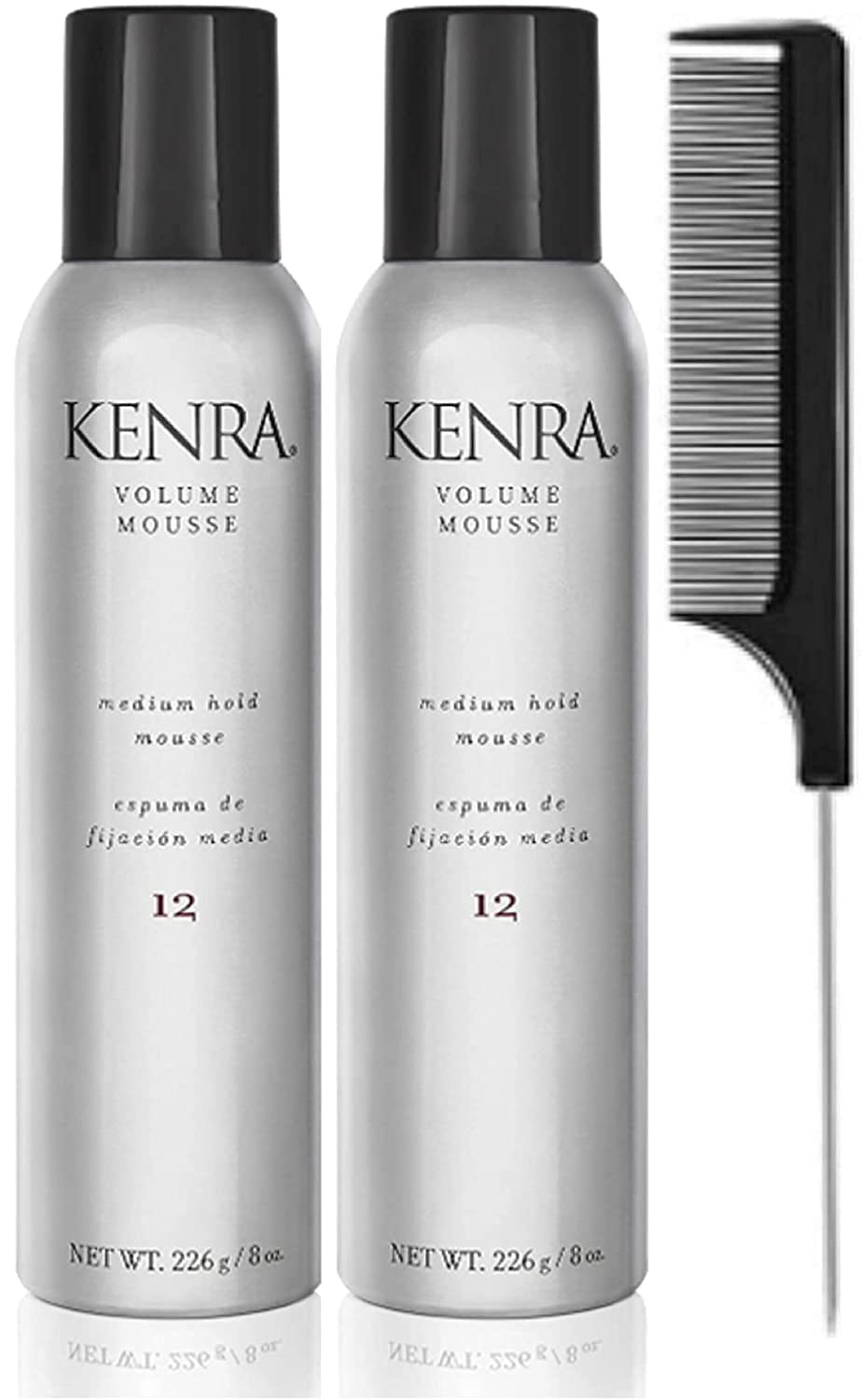 Volume Mousse 12 Medium Hold Mousse All Hair Types 8 oz(Pack Of 2