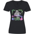 thumbnail image 3 of Inktastic St. Petersburg Florida Cute Swimming Manatee Women's V-Neck T-Shirt, 3 of 5