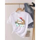 thumbnail image 4 of Camiseta estampada de manga corta para mujer, ropa de Navidad, moda de Año Nuevo, camiseta estampada, 4 of 5