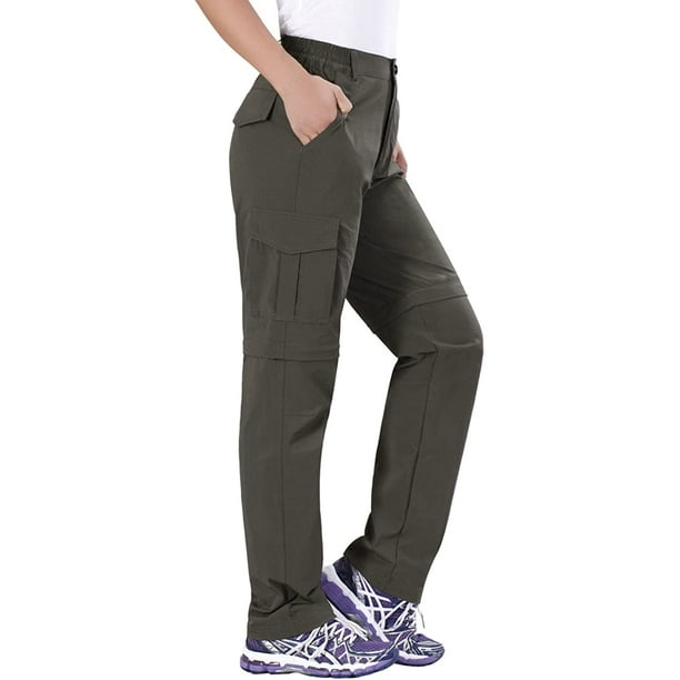 AIMTYD Women's Hiking Pants Quick Dry Lightweight Convertible Cargo Pants