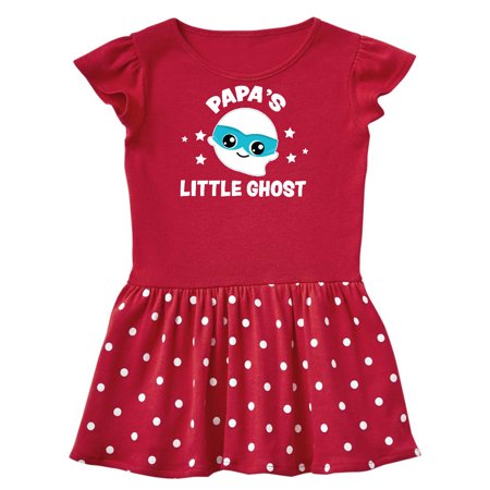 

Inktastic Cute Papa s Little Ghost with Stars Gift Toddler Girl Dress