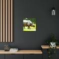 thumbnail image 5 of Rhinoceros in Landscape. - Canvas, 5 of 10