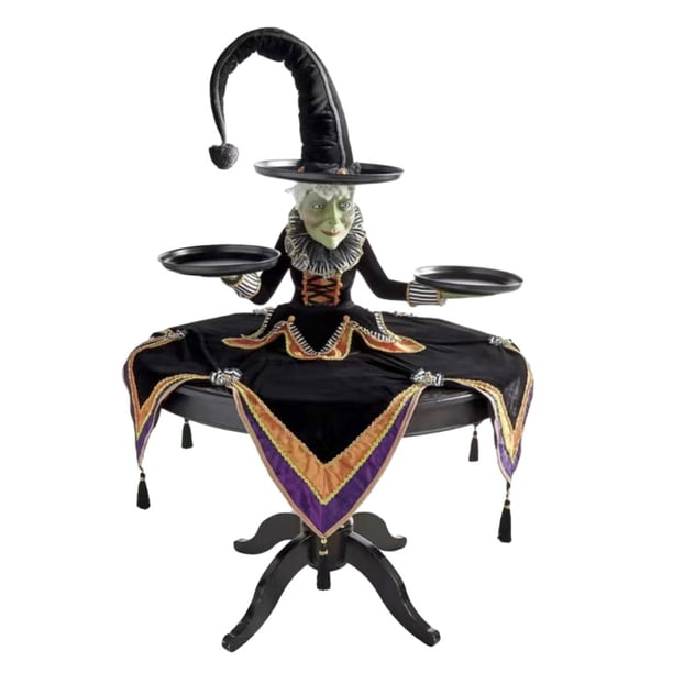 Naiovety Colgante de de realista Decoración de Halloween y regalo para los amantes de las brujas de Halloween Realista Decoración del hogar negro S