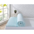 thumbnail image 3 of Priage  2" Swirl Gel Memory Foam Mattress Topper, 3 of 5