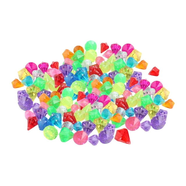 Milaget 100 Pcs Trésor de Glace Arc-en-Ciel Couleur pour Décoration Jeu de Rôle Filles