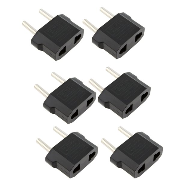 Insten 6X USA US to EU Europe Travel Adapter for Europe Power Converter Wall Plug