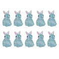 thumbnail image 1 of 10Pcs Luminous Bunny Colorful Glowing in The Dark Miniature DIY Resin Craft Ornament Cute Resin Rabbit Statue Model Phone Case Decor Small Gift, 1 of 5