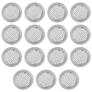 15 Pcs Cabinet Vent Stainless Steel Hole Round Ventilation Soffit Vents Air Outlet Double Sided