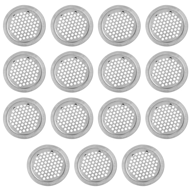 15 Pcs Couvercle Rond pour Évent d'Air Trou d'Évent d'Air en Acier Inoxydable Évent d'Air Circulaire