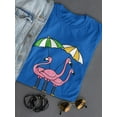 thumbnail image 3 of Funny Flamingos Design Women T-Shirt, Female Large, 3 of 4