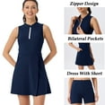 thumbnail image 6 of Women's Summer Mini Dress Tennis Dress for Women Tennis Golf Dresses with Built in Shorts and Pockets for Sleeveless Workout Athletic Dresses, 6 of 6