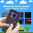 thumbnail image 2 of 1 paquete de funda Gameboy para iPhone, funda retro 3D para consola de juegos con 36 juegos clásicos, funda para teléfono de videojuegos con pantalla a color a prueba de golpes para iPhone (rojo, para iPhone 11) Rojo Verde, 2 of 5