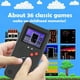thumbnail image 2 of Gameboy Funda para iPhone, Autbye Retro 3D Phone Case (para iPhone 6P/7P/8P, Negro) Consola de Juegos con 36 Juegos clásicos, Pantalla a Color a Prueba de Golpes para iPhone, 2 of 5