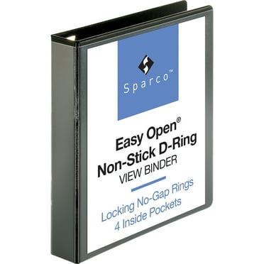 Business Source, BSN26958, Locking D-Ring View Binder, 1 Each, Black