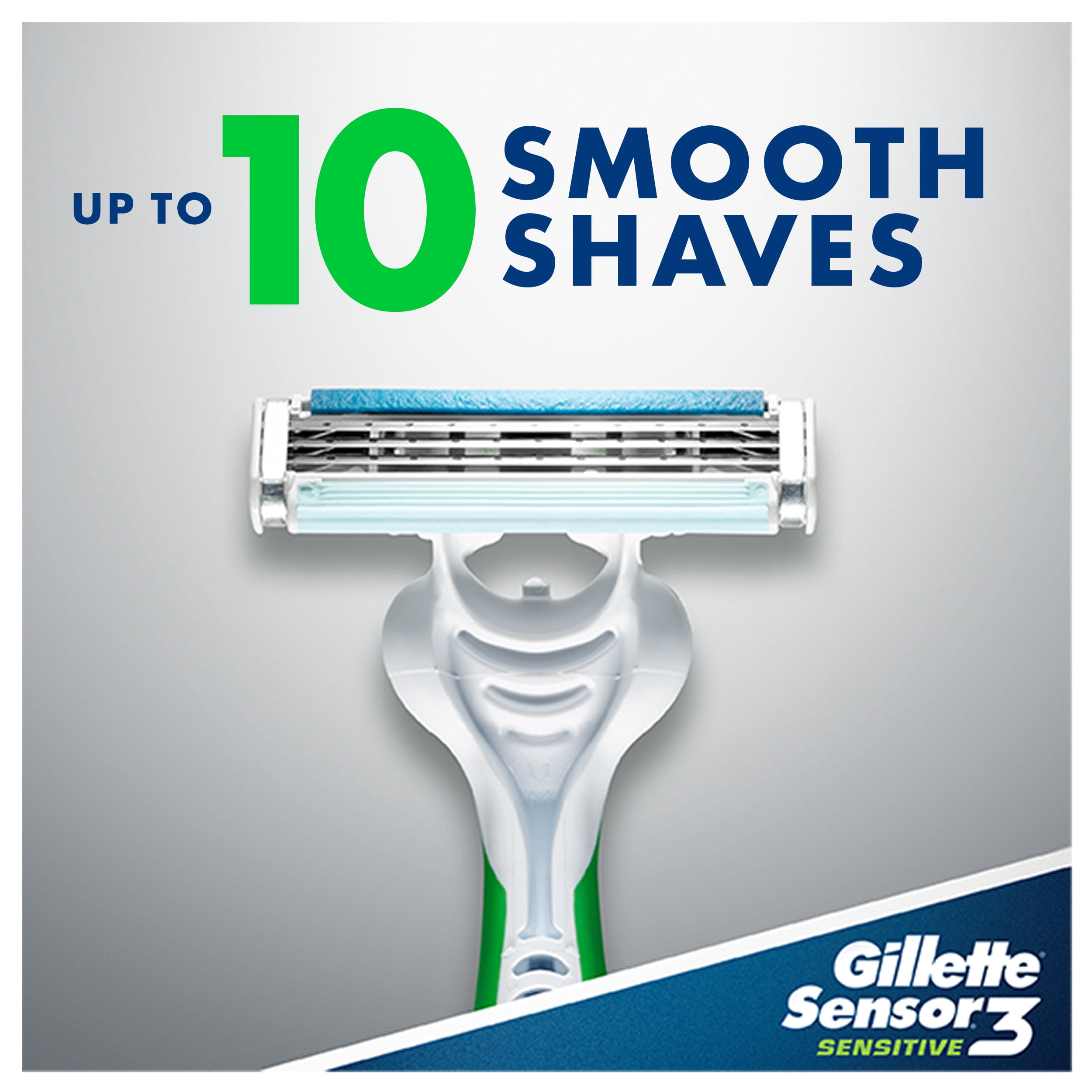 Gillette Sensor3 Sensitive Men's Disposable Razors, Pack of 4 + 2 Free Bonus Razors